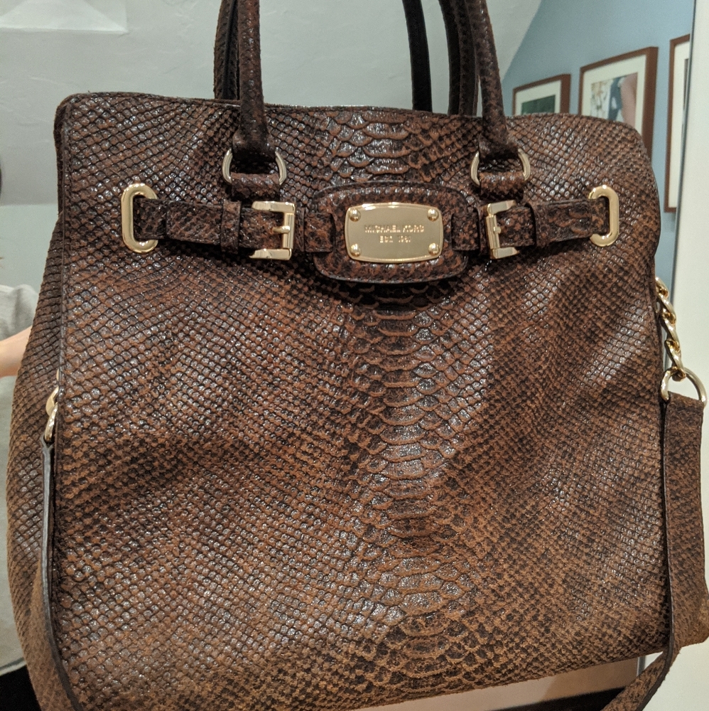 Michael Kors leg Hamilton Snakeskin